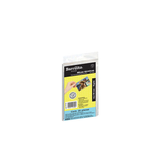 Barrilito Thermal Mica Sheets – Letter Size 8 Mil Rigid Film, 50 Pack | Document Protector & Laminator Alternative