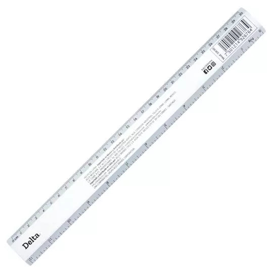 Regla metálica delta 30 cm Barrilito dealuminio