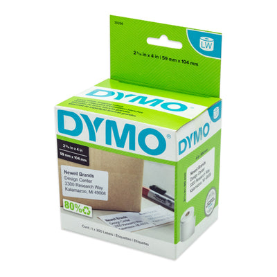 Etiqueta de Papel DYMO lw450 Rollo con 300 Etiquetas de 59mm x 102mm - 1 Pieza