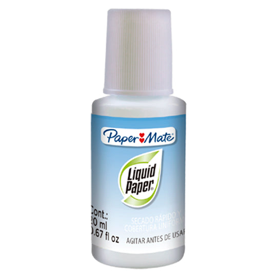 Corrector Liquido Liquid Paper, Base Agua con 20ml - 1 Pieza