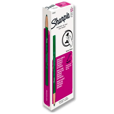 Marcador de cera Sharpie verde - caja con 12 piezas