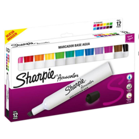 Marcadores Acuacolor SHARPIE surtidos - 12 piezas