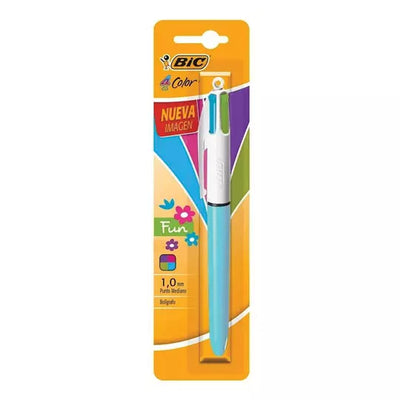 Bolígrafo 4 colores fun BIC original blíster 1 pieza