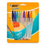 Bolígrafo BIC Cristal surtido punto extra grueso 1.6 mm blíster con 10 colores