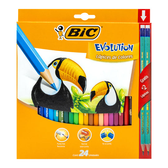 Colores BIC evolution 24 piezas