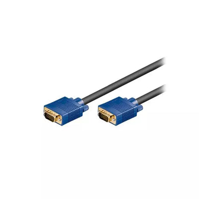 Cable SVGA Para Monitor HD15 Macho A Macho 1.8 metros, Punta Azul BROBOTIX