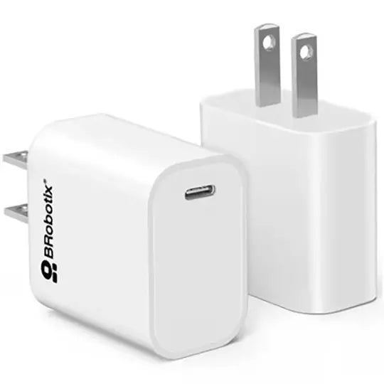 Cargador 20W Carga Rápida USB Tipo C V3.0 Blanco BROBOTIX