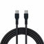 Cable Carga Rápida USB V3.0 Tipo C A USB Tipo C Negro 1 Metro BROBOTIX