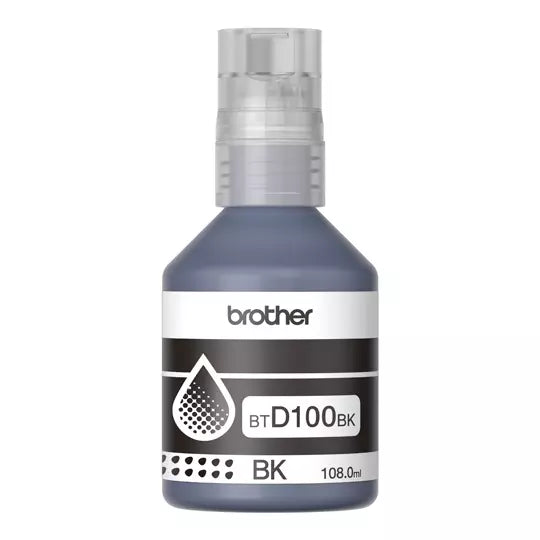 Botella de recarga de tinta Brother BTD100BK - Negro - Inyección de tinta