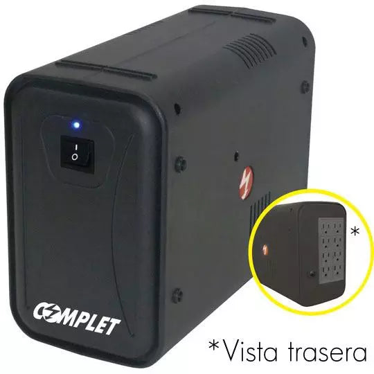 MT 805 No Break con Regulador y Supresor Integrado, 800 VA, Respaldo 17 min carga media/7 min carga máxima con 8 contactos