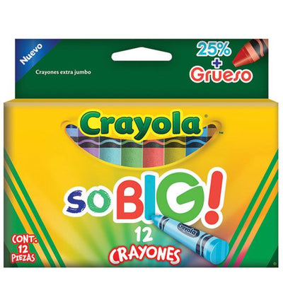 Crayón Extra Jumbo CRAYOLA - 12 crayones