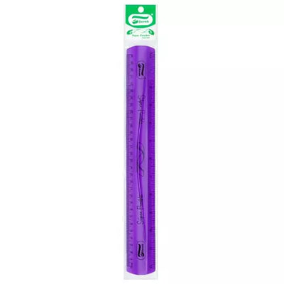 Regla super flxible Devek, 30 cm morado