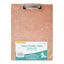 Tabla de madera Dietrix agarra papel carta broche palanca metálica