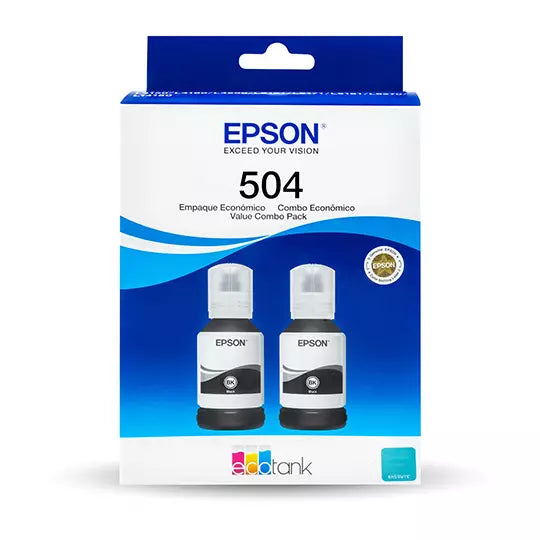 Kit tintas negras Epson T504 2 pzas