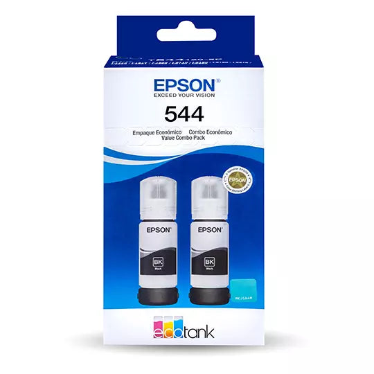 EPSON PACK 2 TINTAS BK SERIE T544 SUPL L1110 L3150/L3110/L5190/L3210/L325
