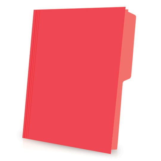 Folder PENDAFLEX broche de 8cm color rojo tamaño carta - caja con 25 piezas