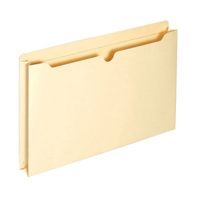 Folder manila tipo bolsa GLOBE-WEIS expandible color crema tamaño oficio
