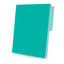Folder 1/2 ceja PENDAFLEX broche de 8cm color aqua tamaño carta