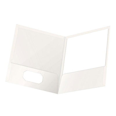 Folder showfolio OXFORD solapas interiores color blanco tamaño carta - caja con 25 piezas