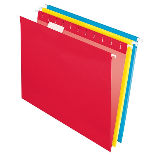 Folder colgante PENDAFLEX junetes de plástico colores surtidos tamaño carta