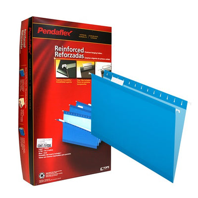Folder colgante PENDAFLEX jinetes de plástico color azul tamaño carta