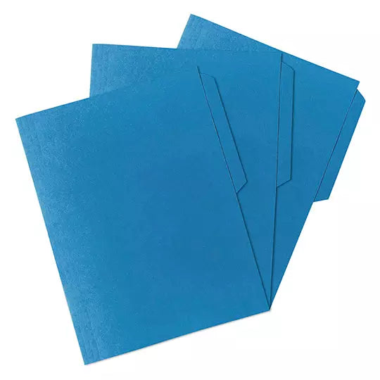 Folder de color Oxford carta color azulceja 1/2 caja con 25 pzas