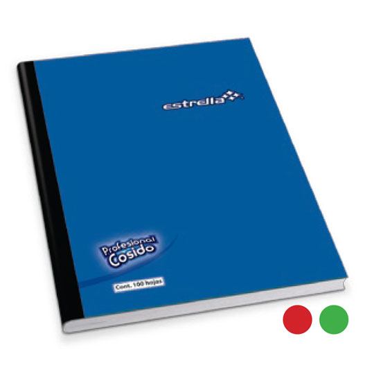 Cuaderno cosido profesional ESTRELLA raya 100 hojas