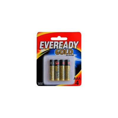 Pila alcalina EVEREADY GOLD AAA blíster - 4 pilas de 1.5 volts