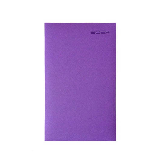 Agenda Diaria Fortec 2024 Forma Francesa, Morado - 1 Pieza