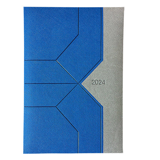 Agenda Memorándum Fortec 2024, Azul/Gris - 1 Pieza