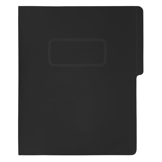 Carpeta tipo folder FORTEC pressboard con broche de 8cm color negro tamaño carta