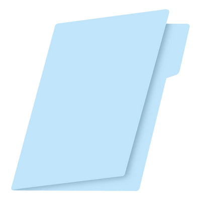 Folder FORTEC broche de 8cm color azul claro tamaño carta - paquete con 100 folders