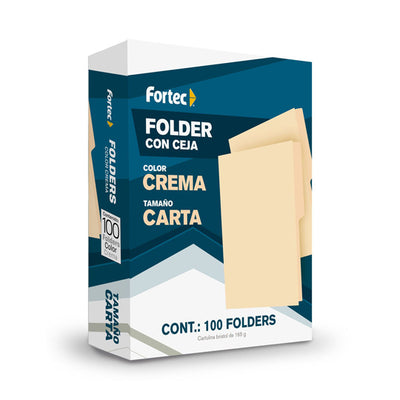 Folder económico FORTEC suaje lateral y superior para broche