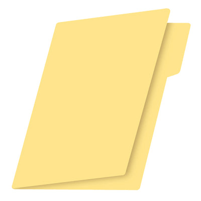 Folder FORTEC broche de 8cm color amarillo tamaño carta - paquete con 100 folders