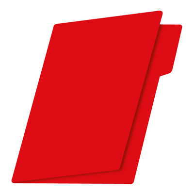 Folder FORTEC broche de 8cm color rojo intenso tamaño carta - paquete con 25 folders