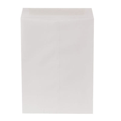 Sobre tipo bolsa FORTEC solapa engomada color blanco tamaño extra oficio 1 paquete c/50 sobres