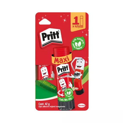 Lápiz adhesivo Pritt en barra de 42 grs blíster con 1 pieza
