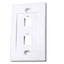 Tapa Intellinet (faceplate) con 2 puertos color blanco