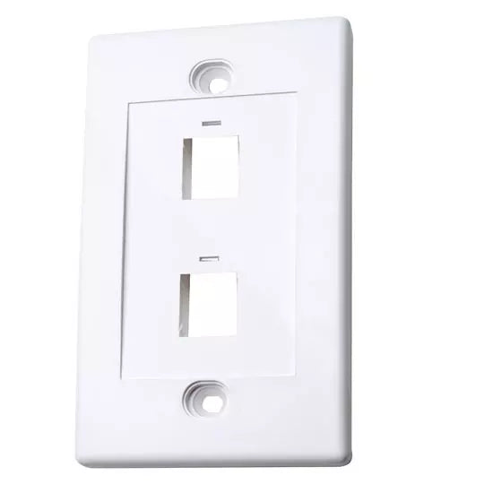 Tapa Intellinet (faceplate) con 2 puertos color blanco