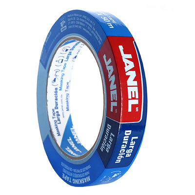Cinta Masking Tape Janel Color Azul de 18mm x 50m - 1 Pieza