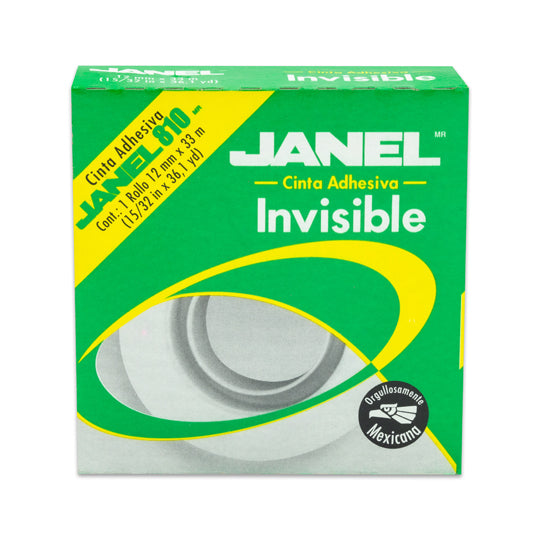Cinta Magica Janel Transparente de 18mm x 33m - 1 pieza