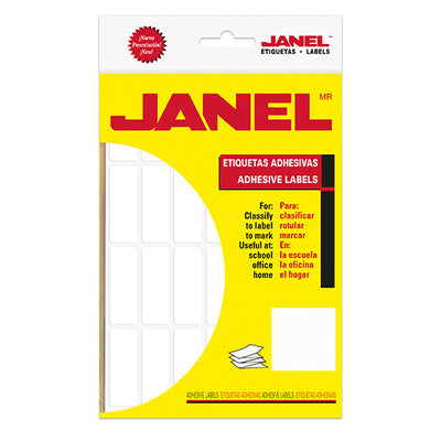 Etiqueta Adhesiva Janel Blanca No.15 de 19 x 50mm - Paquete con 504 Etiquetas