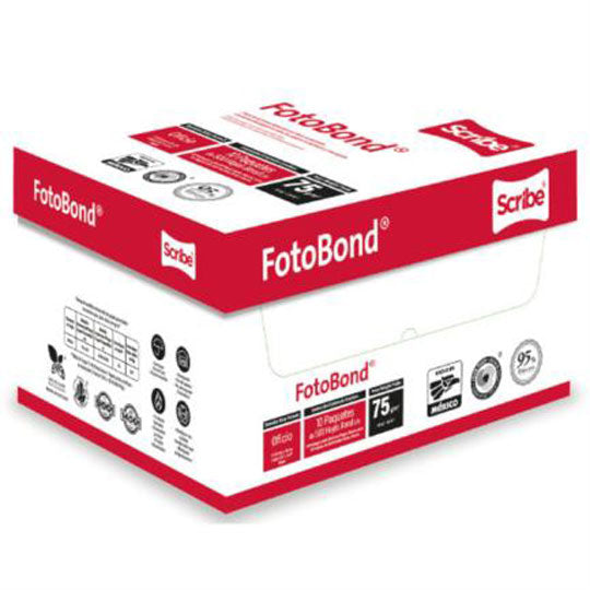 Papel fotobond Scribe carta blancura 95% 75g