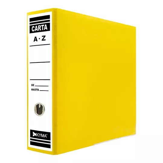 Registrador Arcoiris Amarillo, Indeleble KYMA, Tamaño Carta