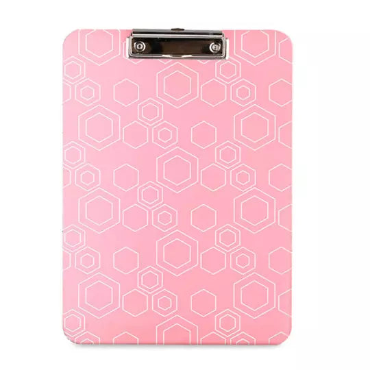 Tabla Agarrapapel KYMA Acridis Color Rosa Herraje Clip Tamaño Carta