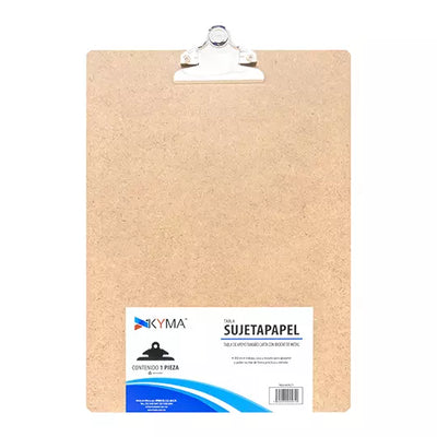 Tabla Agarrapapel KYMA Macocel Herraje Mariposa Tamaño Carta