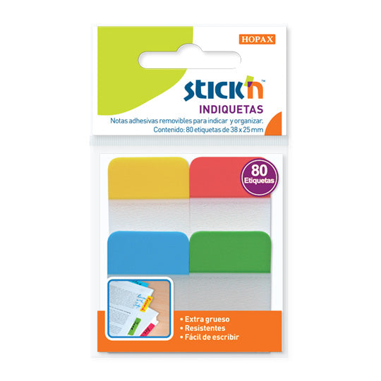 Indiquetas Stickn, Suritdo - Estuche con 4 Piezas