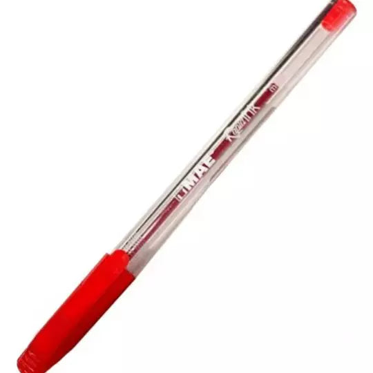 LM-Boligrafo MAE rojo punto mediano cajacon 12 piezas