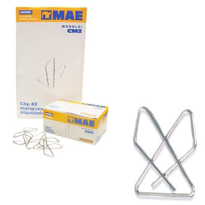 Clip MAE Mariposa no. 2 - Caja con 50 piezas