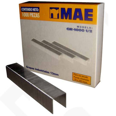 Grapas MAE de Uso pesado 1/2 (13 mm) - caja con 1000 grapas